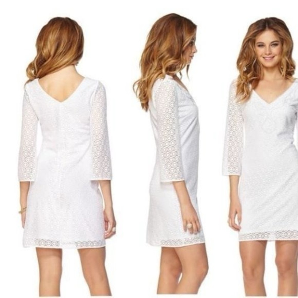 NWT Lilly Pulitzer Alden Tunic Dress - White Lace size XS